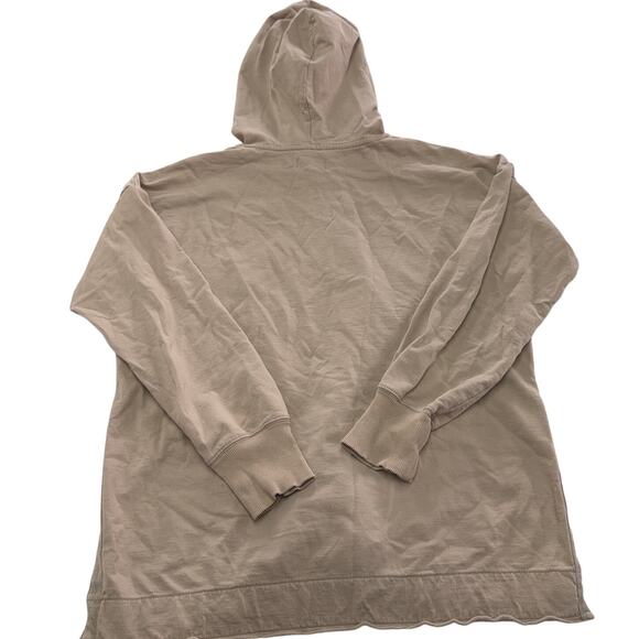 Aerie Hoodie Womens Small Tan Cream Sunwashed Desert Knit Sweater Oversized - Picture 3 of 10